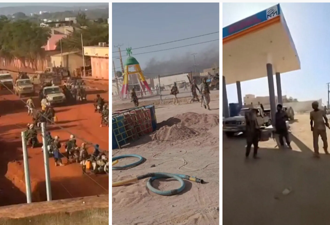 Photo d'une patrouille militaire à Kati, illustrant les tensions récentes