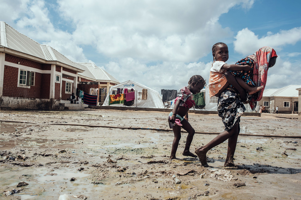 Enfants déplacés au Nigéria en 2022 (crédit UNICEF)