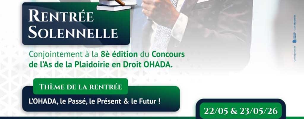 affiche événement droit OHADA Niamey 2026