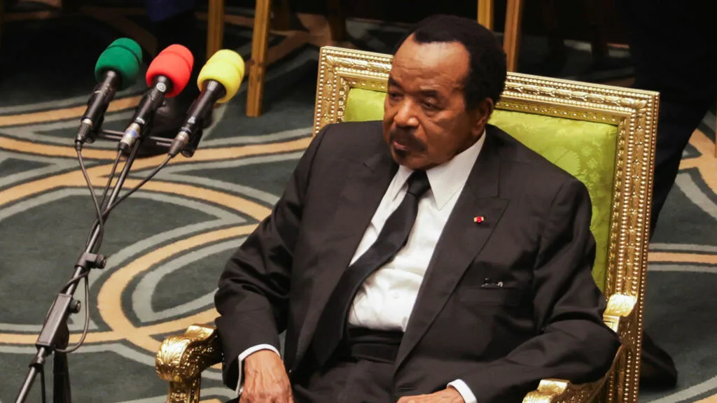 Paul Biya lors d'une allocution