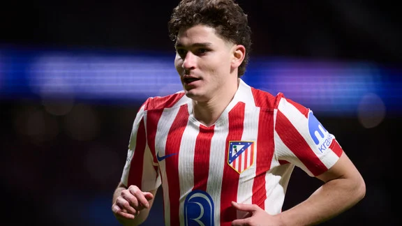 Julian Alvarez en action avec l'Atlético de Madrid