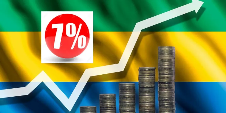 illustration du taux de croissance économique au Gabon