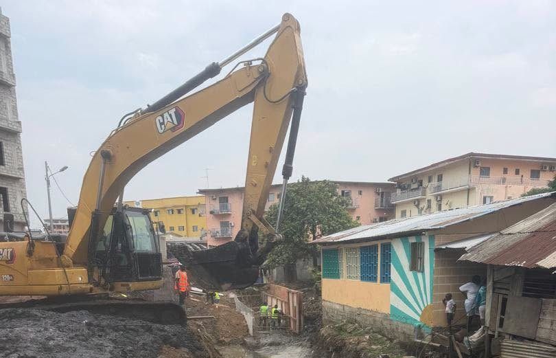 chantier de la baie des Cochons à Libreville