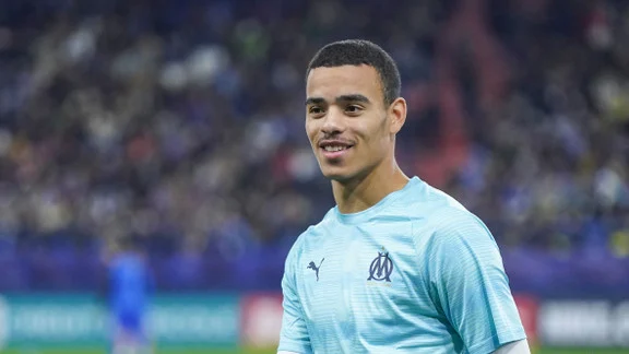 Mason Greenwood, attaquant de l'OM, lors d'un match