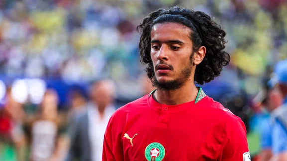 Ayyoub Bouaddi en action avec le LOSC Lille
