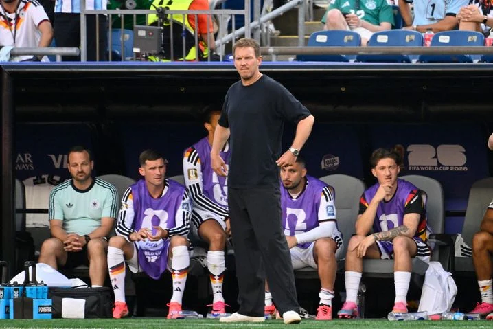 Julian Nagelsmann, le sélectionneur allemand, lors du match contre le Paraguay