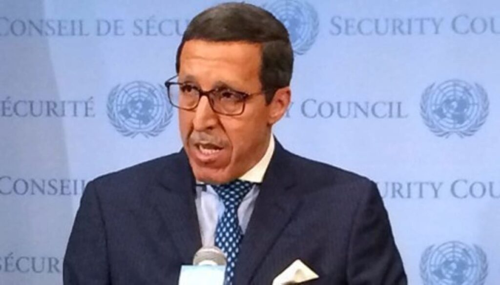 Omar Hilale, ambassadeur du Maroc à l'ONU, lors du séminaire sur l'autonomie du Sahara.