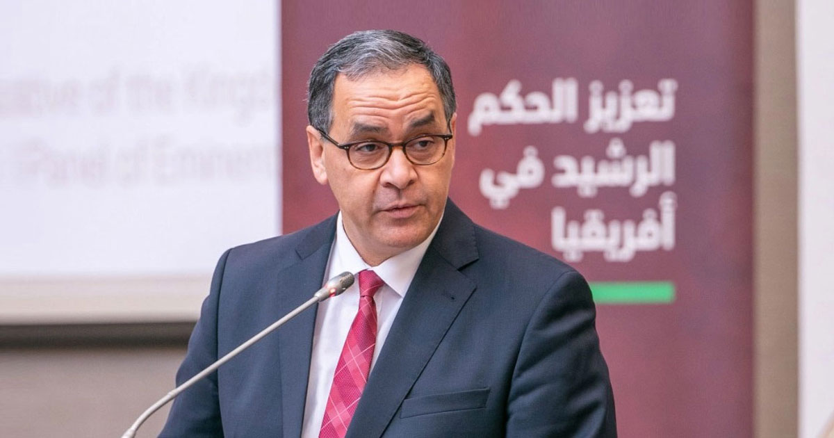 Mohamed Arrouchi, représentant du Maroc, lors d'une conférence africaine