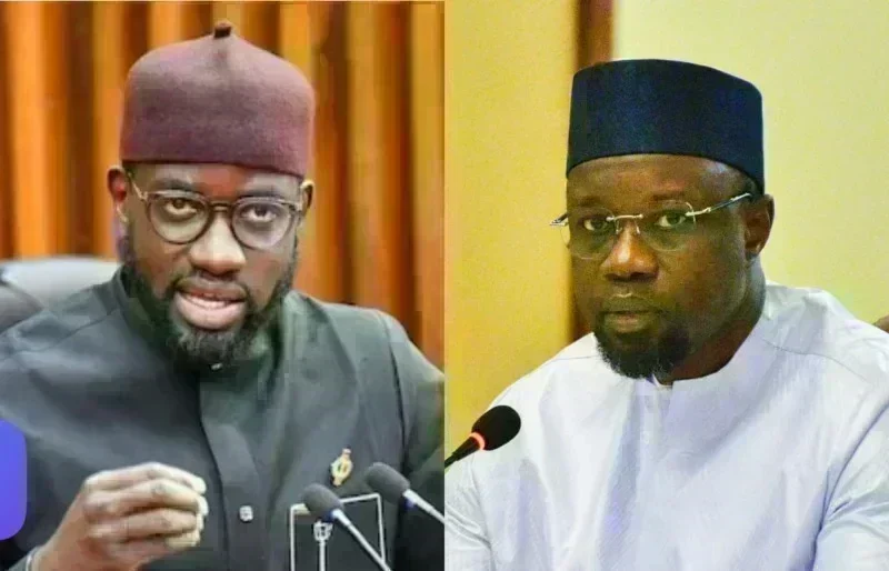 Abdoul Ahad Ndiaye et Ousmane Sonko