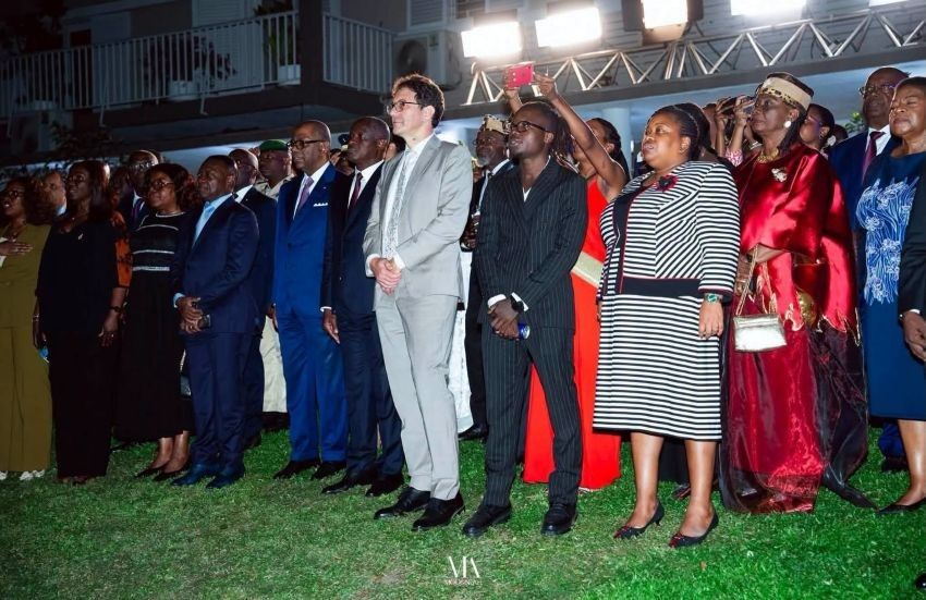 célébration du 14 juillet à la résidence de France à Libreville