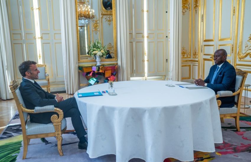 Rencontre entre les présidents Macron et Oligui Nguema