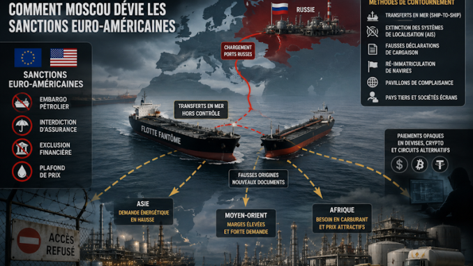 navires transportant du carburant russe