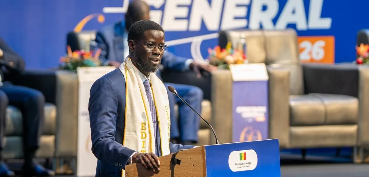 Le président Bassirou Diomaye Faye s'adresse à la jeunesse sénégalaise lors de la cérémonie de remise des prix du Concours général, en vue des JOJ Dakar 2026