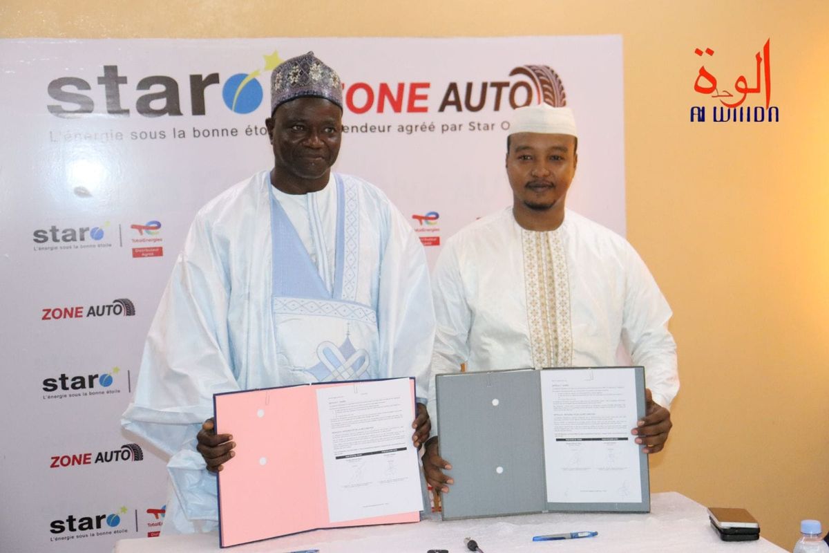 Signature du partenariat entre Star Oil Tchad et Zone Auto